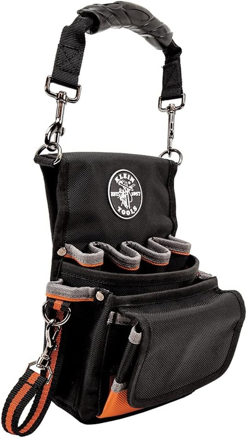 Klein Tools 5242 Tool Pouch, Tradesman Pro Tool Pouch with Electrical Tape Thong