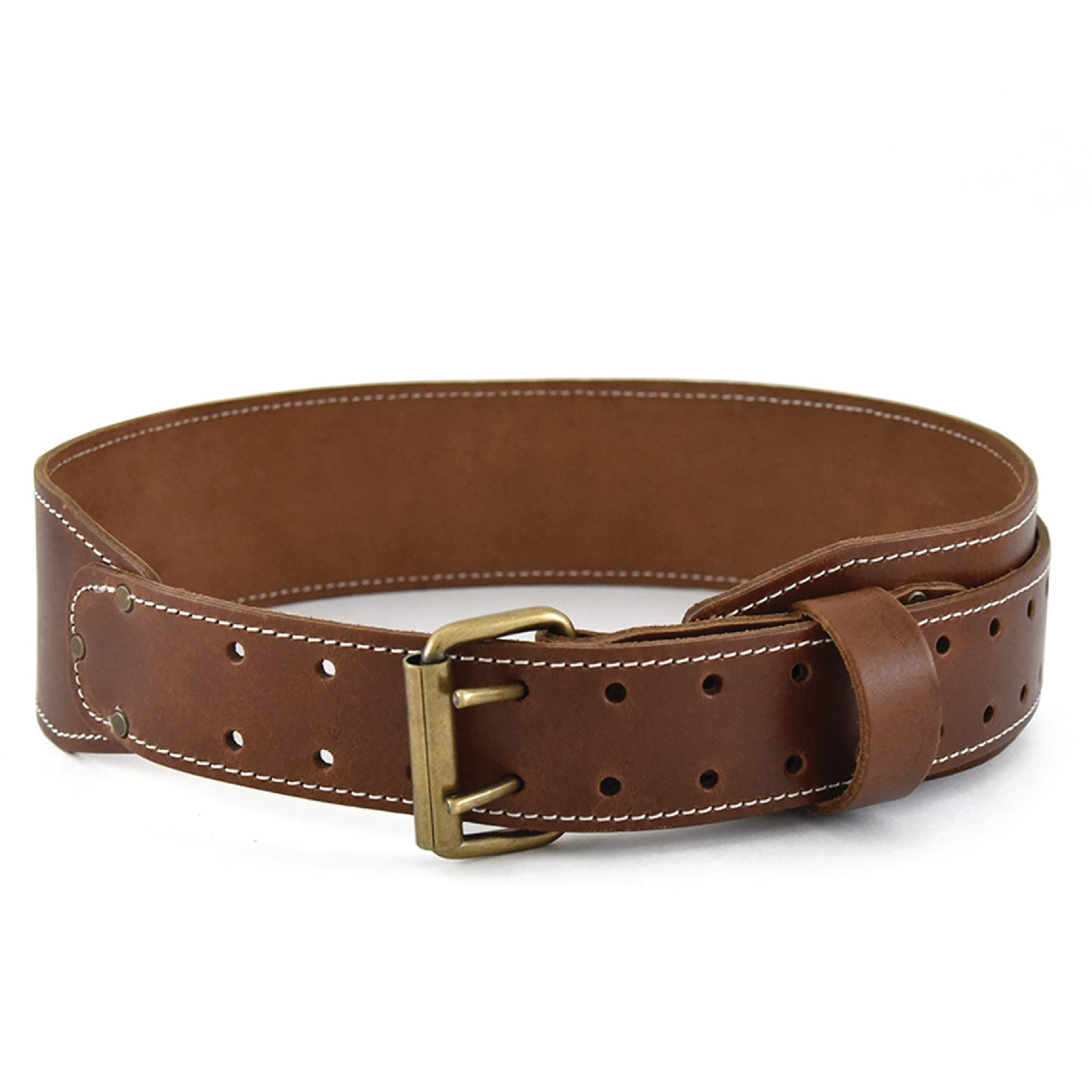 3″ Wide Extra Long Fullgrain Leather Work Belt Durable And Rugged Belt Dark Tan