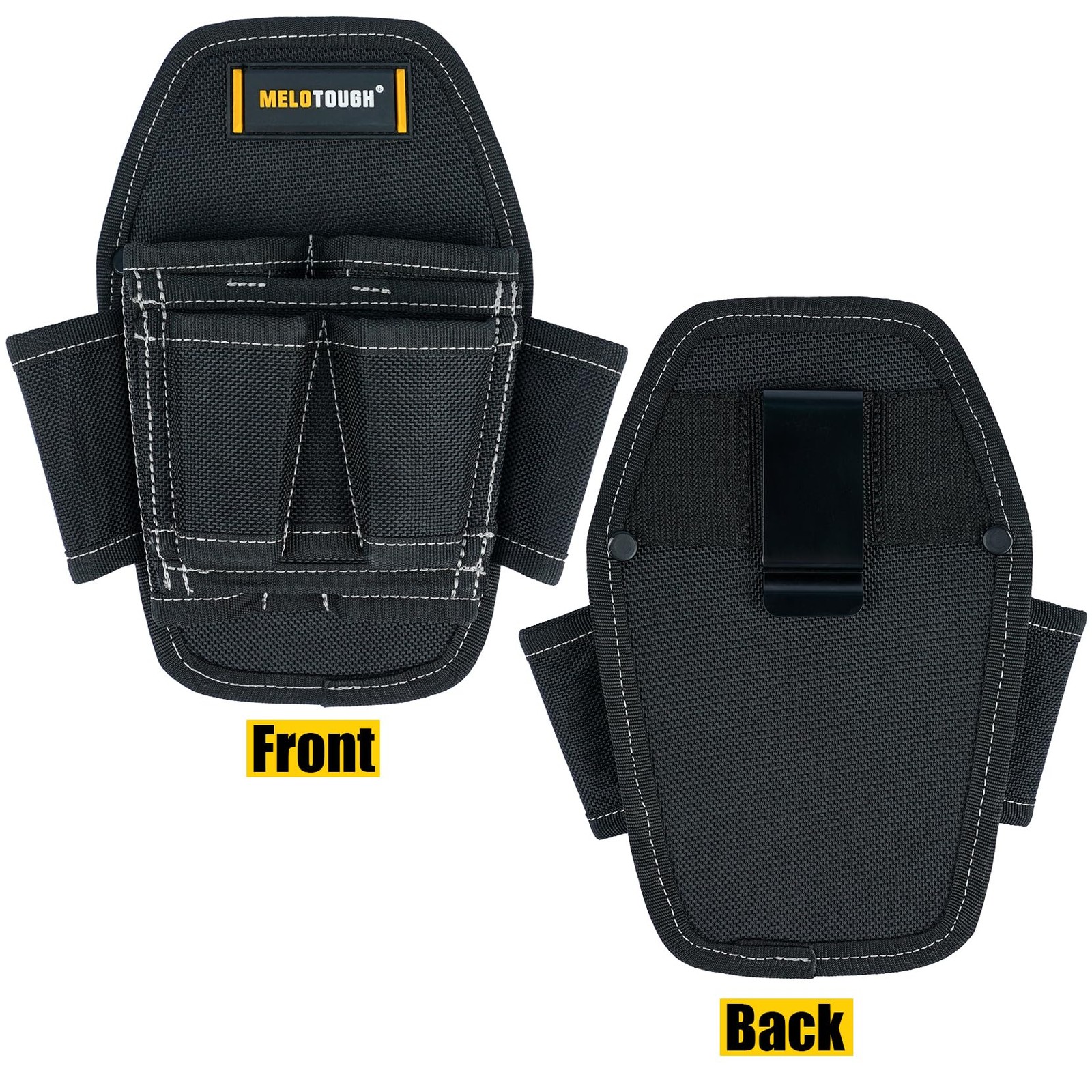 MELOTOUGH 7 Pocket Clip On Tool Pouch Small Tool Holder, Min Work Organizer