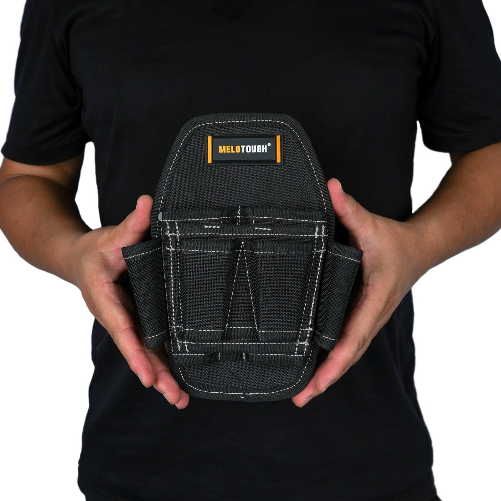 MELOTOUGH 7 Pocket Clip On Tool Pouch Small Tool Holder, Min Work Organizer