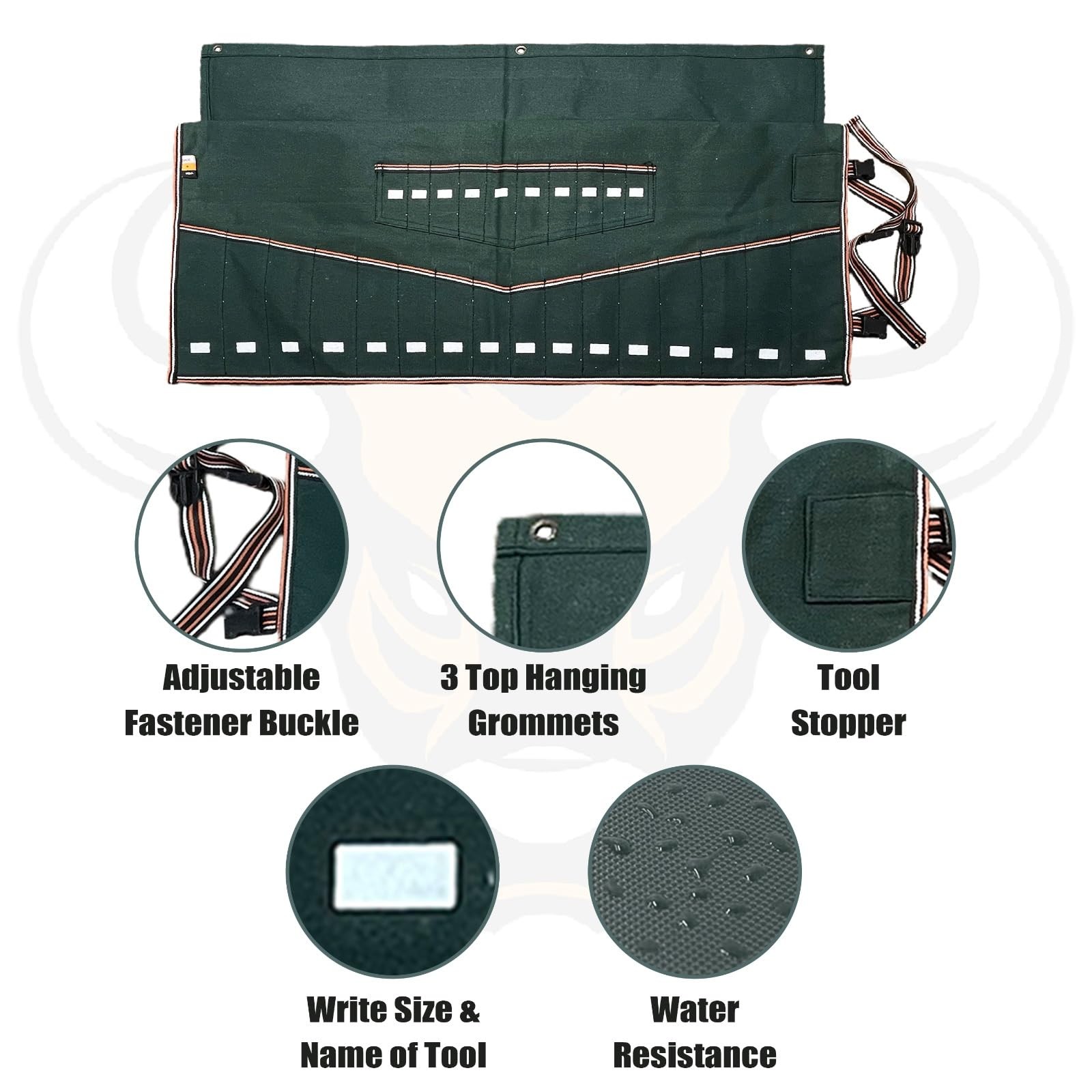Wrench Set Tool Organizer W 26 Pockets for Tool Set, Metric & SAE Waterproof …