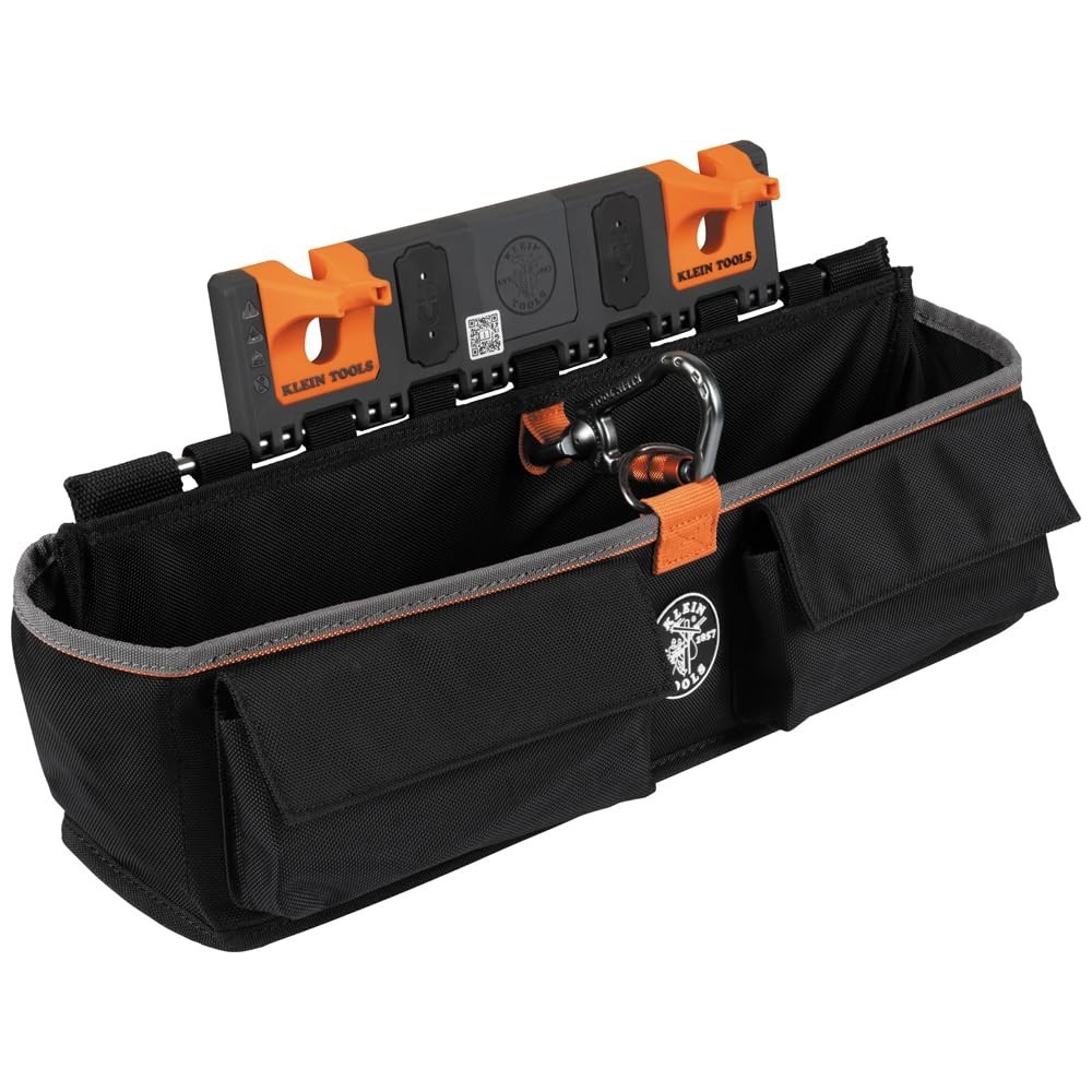Large Tool Pouch with S Hook Rail System – Holds Lineman Tools, Cutters & Wrench