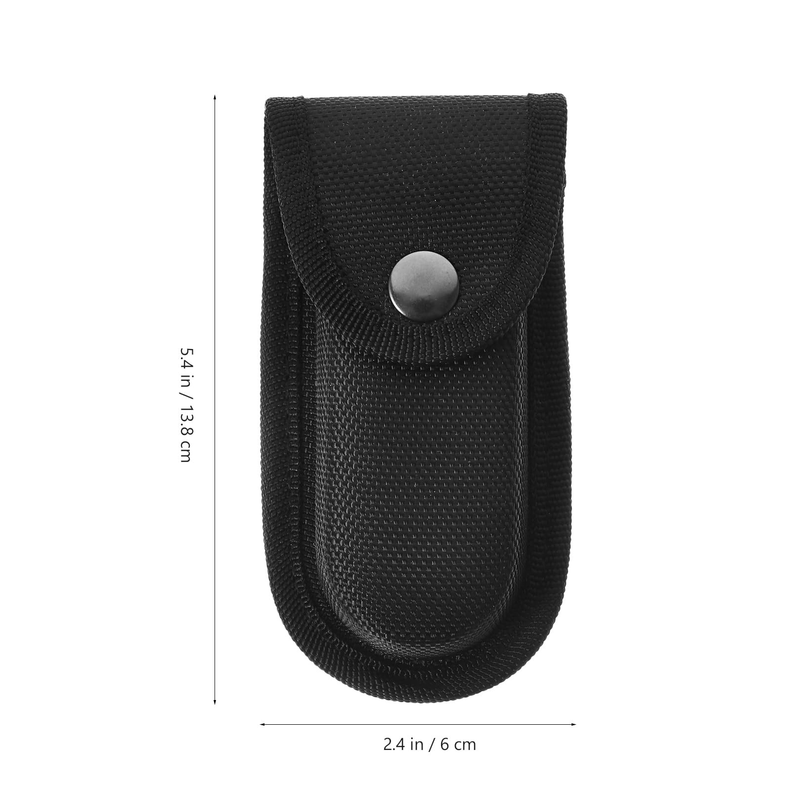 4 Pcs Black Nylon Pocket Sheath, 5.43×2.36×2.36in, Belt Clip, Tool Pouch