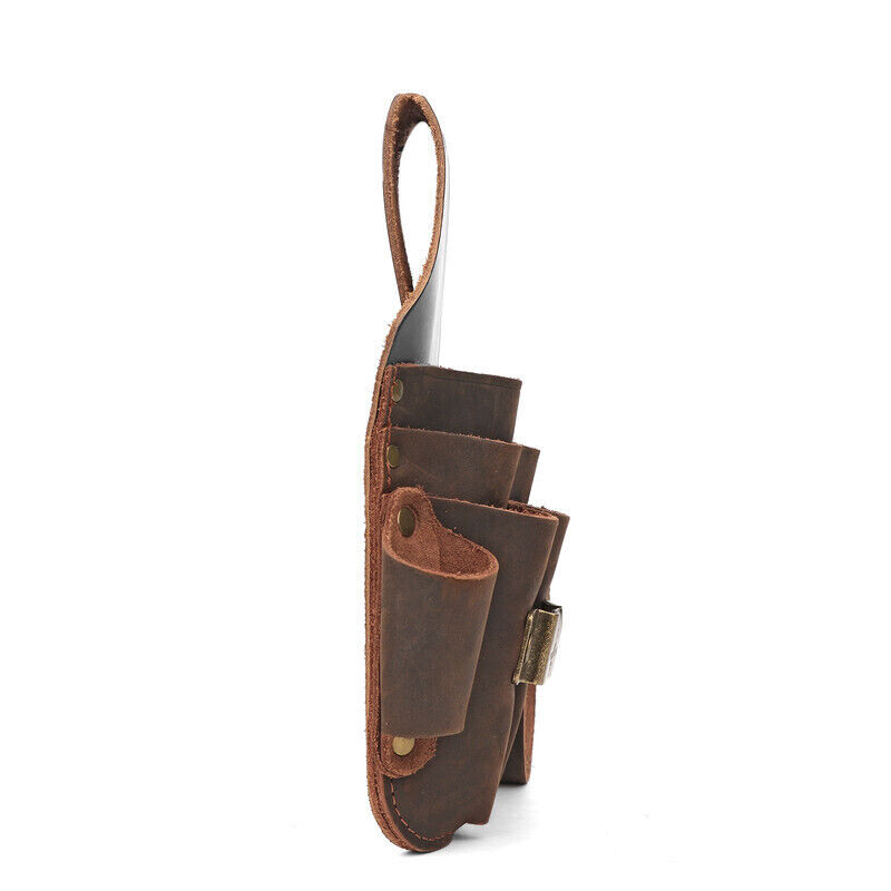 Tourbon Leather 5-in-1 Tool Pouch Electric Tape Thong Holster Belt Holder Case