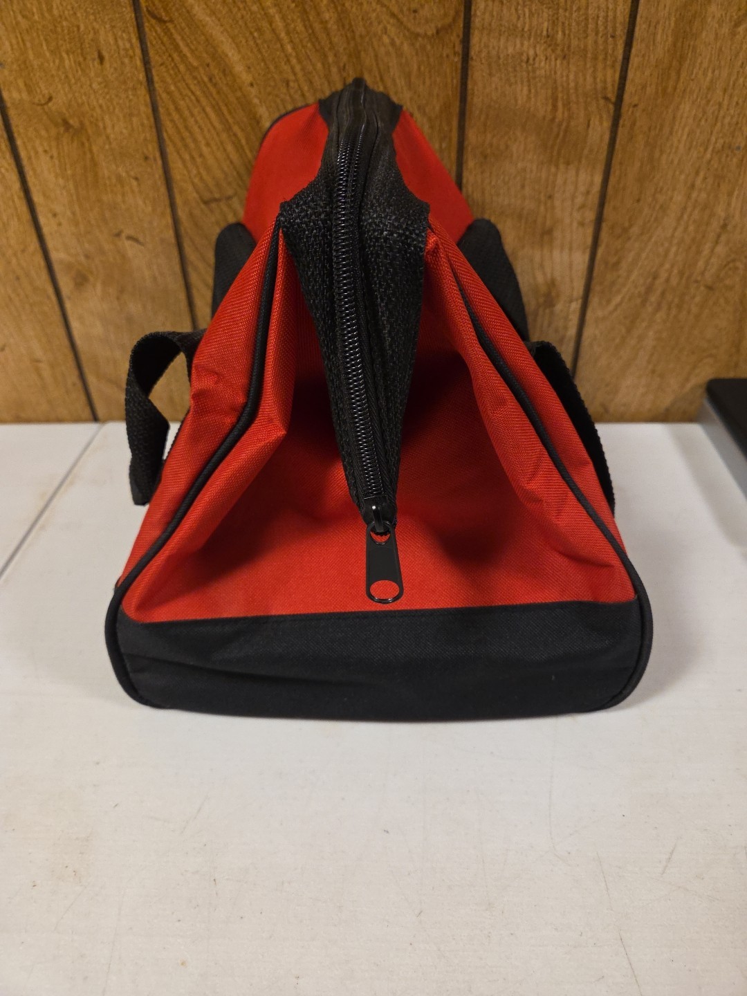 Milwaukee Canvas Soft Tool Bag 10 Inches Tall x 11 Inches Long Red w/Black Trim