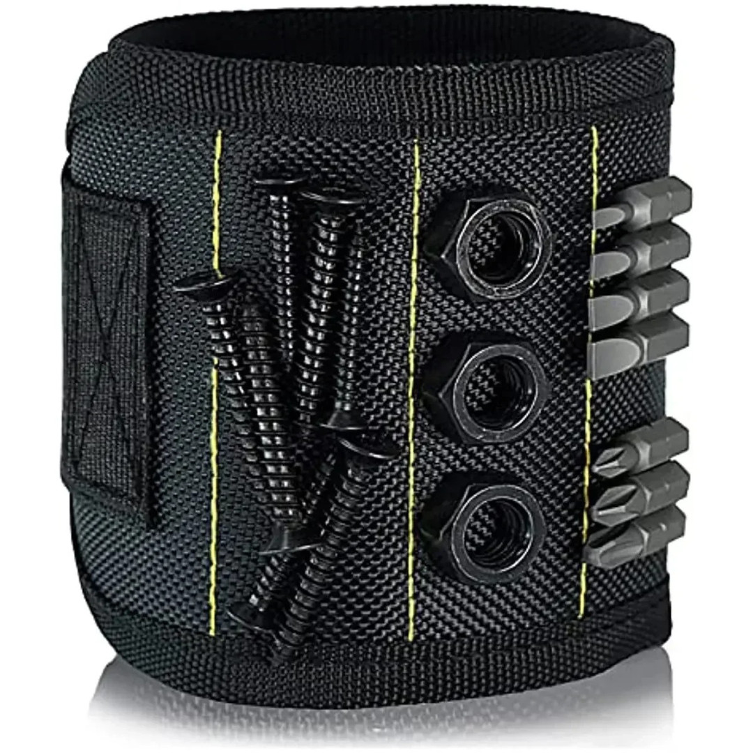 Magnetic Wristband Tool Belt with 15 Strong Magnets for Holder Holding Screws