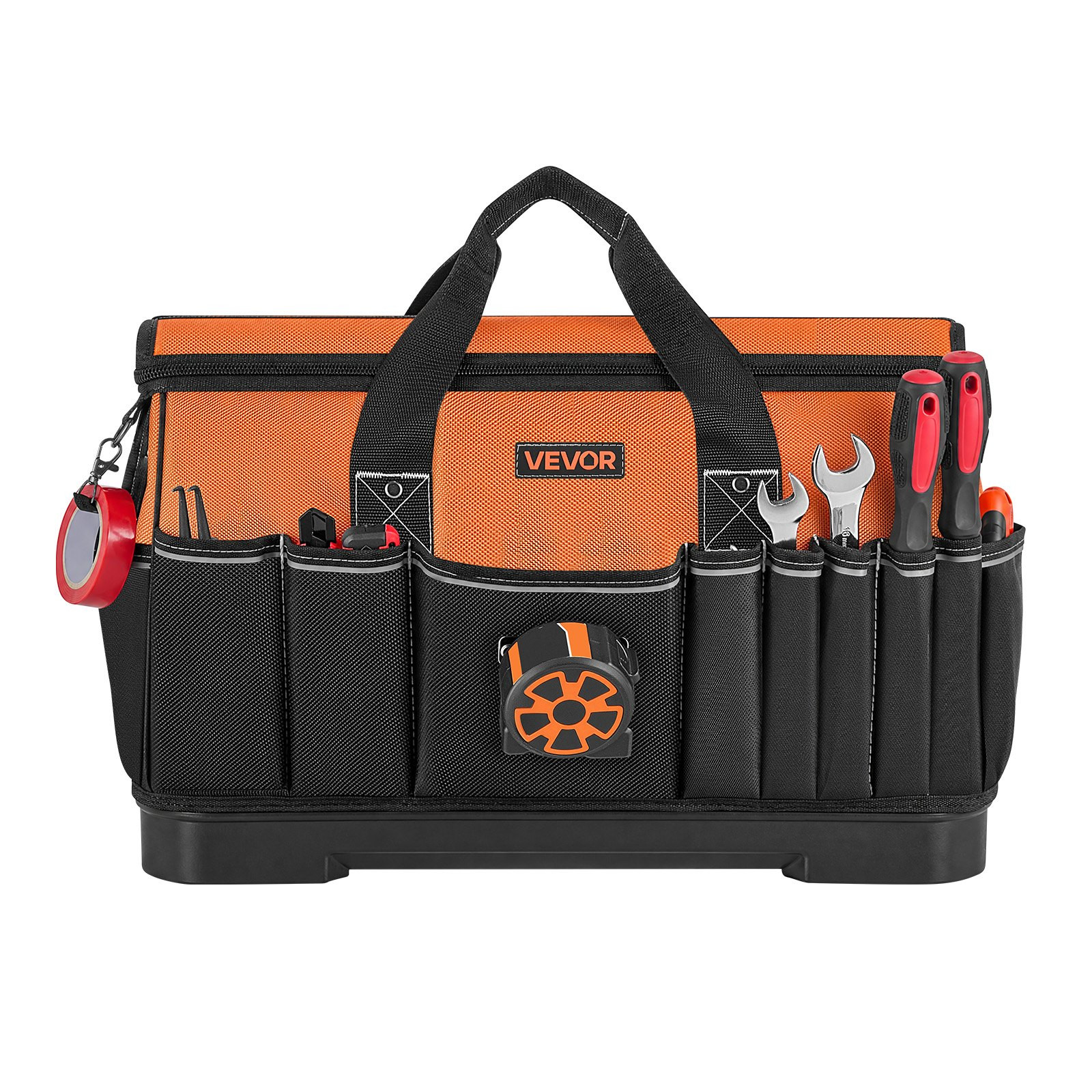 19.1″ Tool Bag 33 Pocket Toolbox Organizer w/ Water Resistant Base