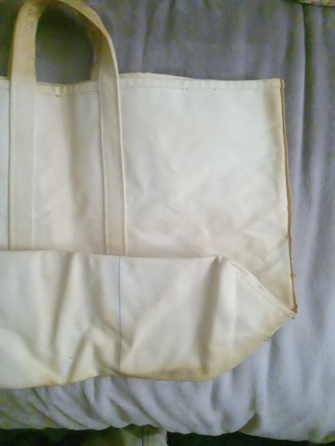 Vintage Con Edison Heavy Canvas Tote Tool Bag White
