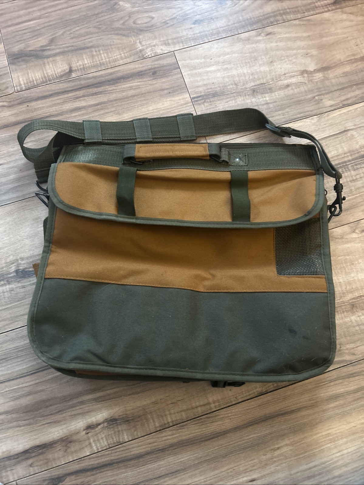 Bucket Boss Canvas Tool Messenger Style Shoulder Bag Work 17x13in