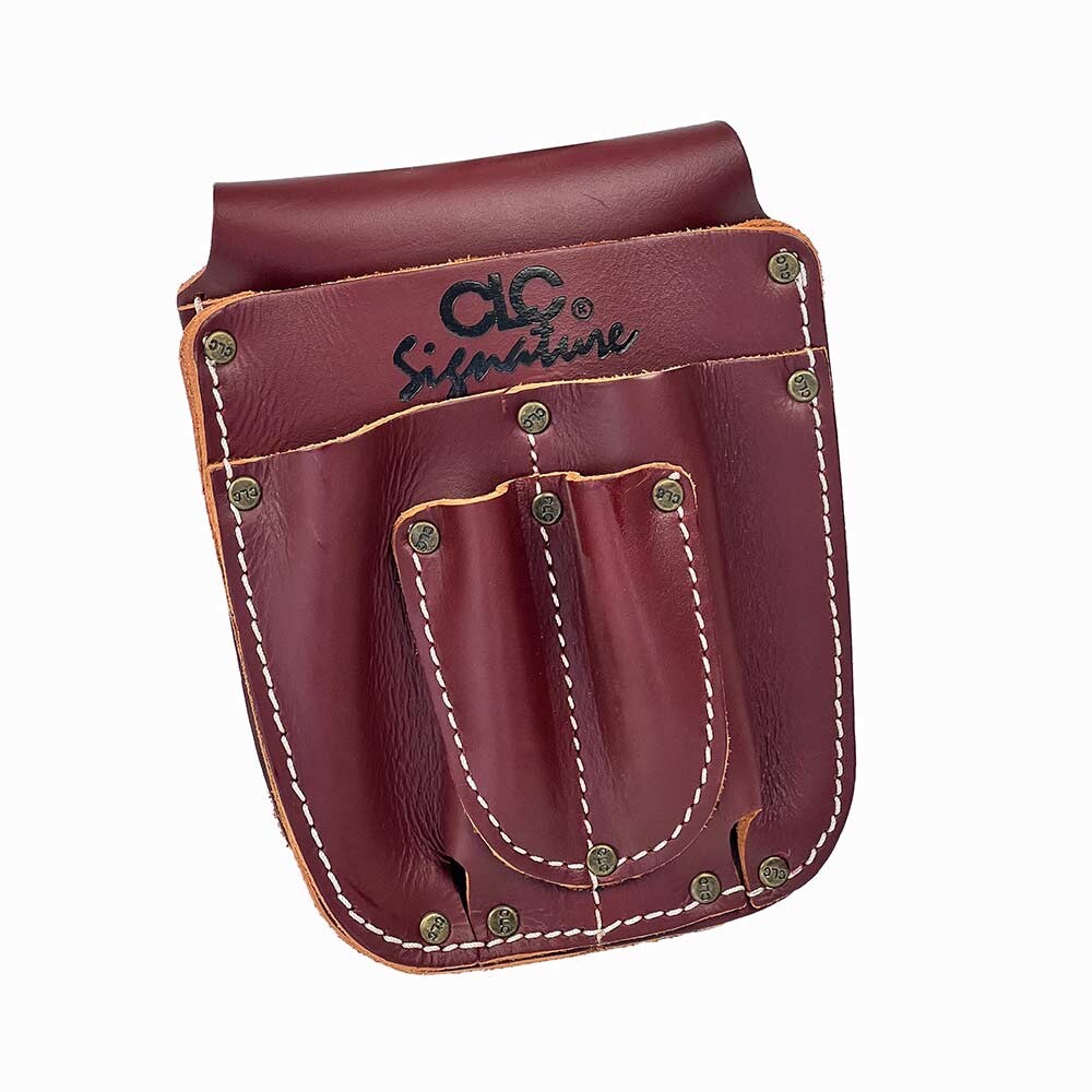 New CLC Signature 5-pocket Tool Pouch Fits Belts up to 3″ Wide -oxblood Leather