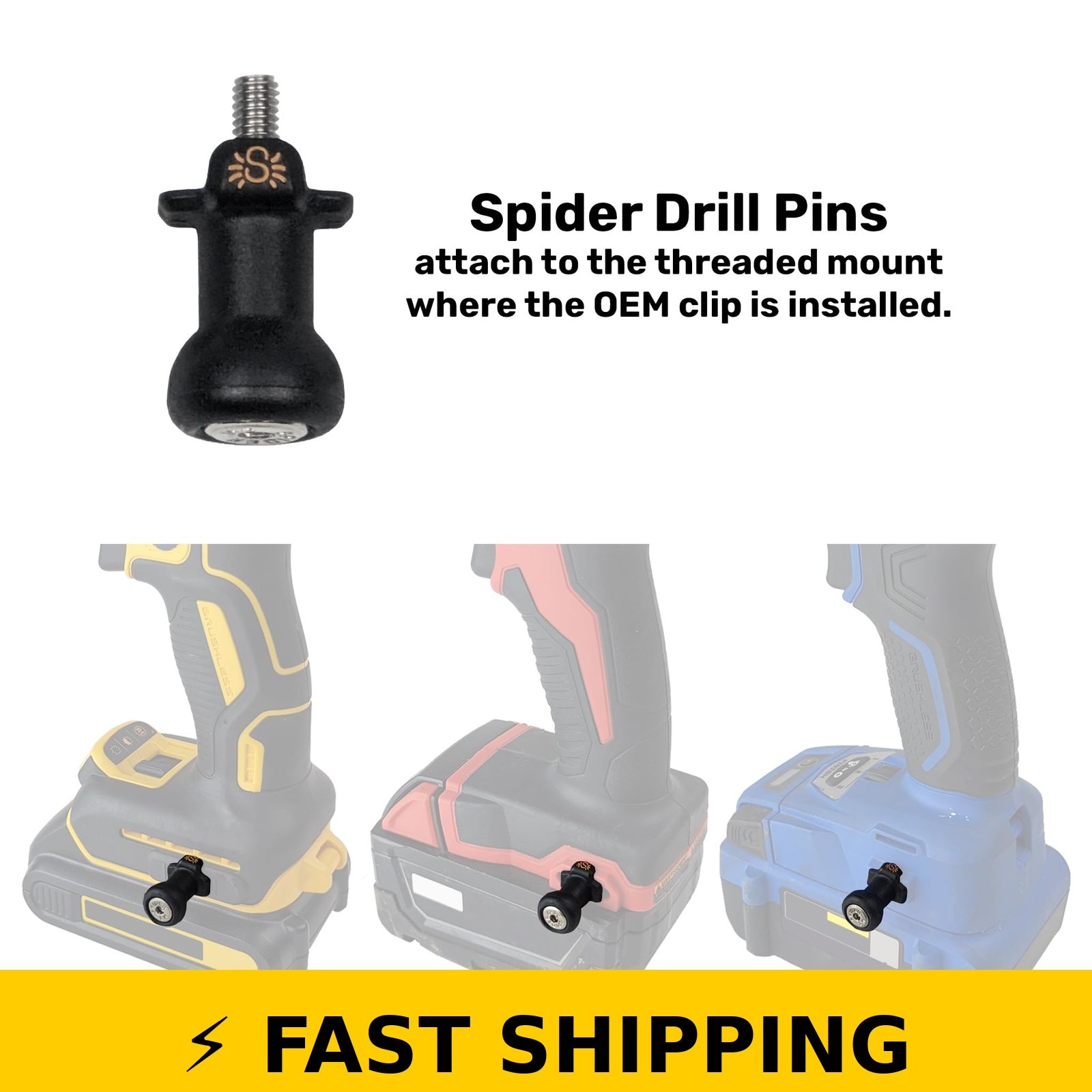 Spider Tool Holster – Pro Holster with Driver Pins – Heavy Duty