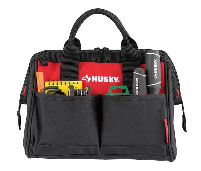 Husky 12 in 4 Pocket Zippered Tool Bag
