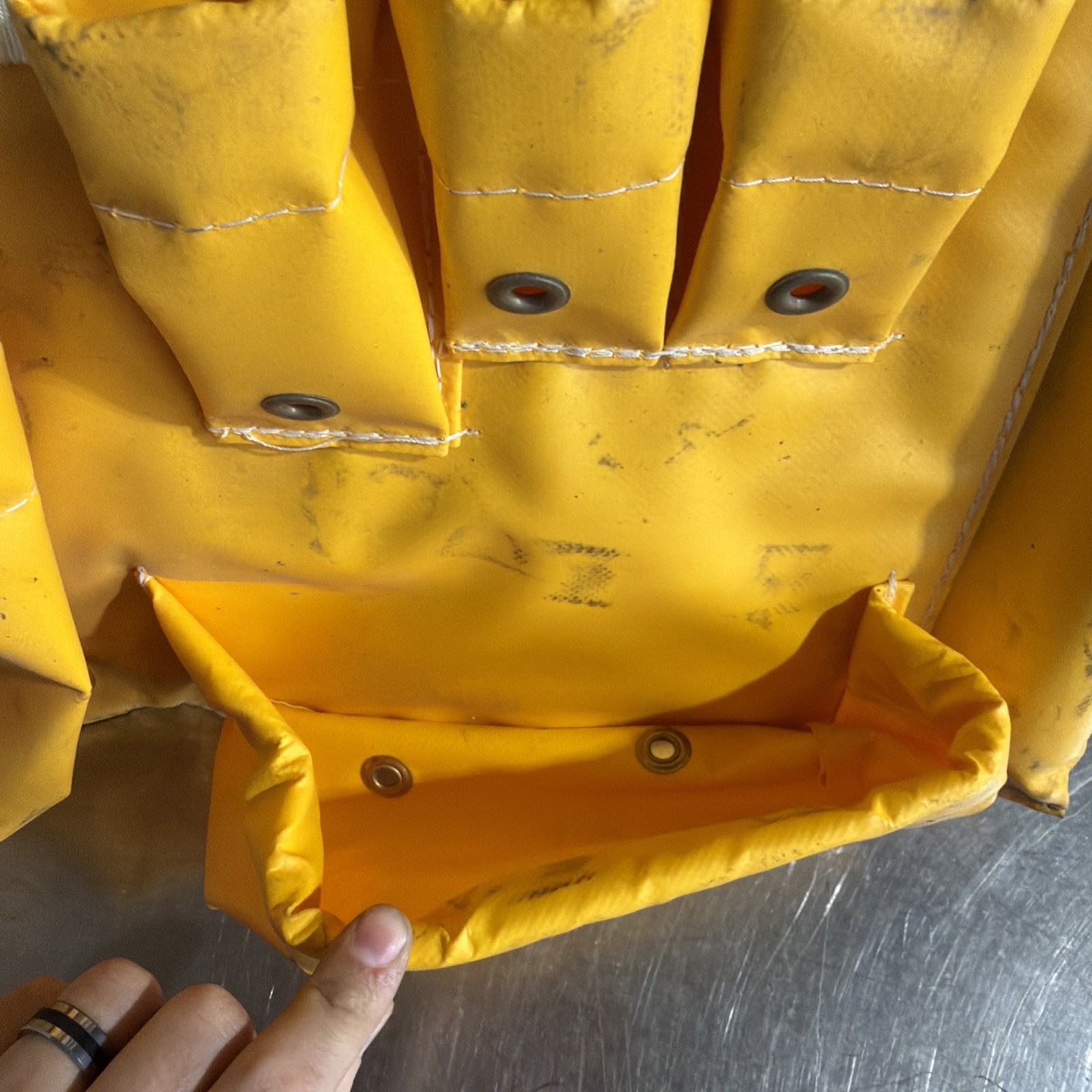 ESTEX 1829-DP Aerial Tool Apron Vinyl Coated Nylon and Canvas Used Surplus