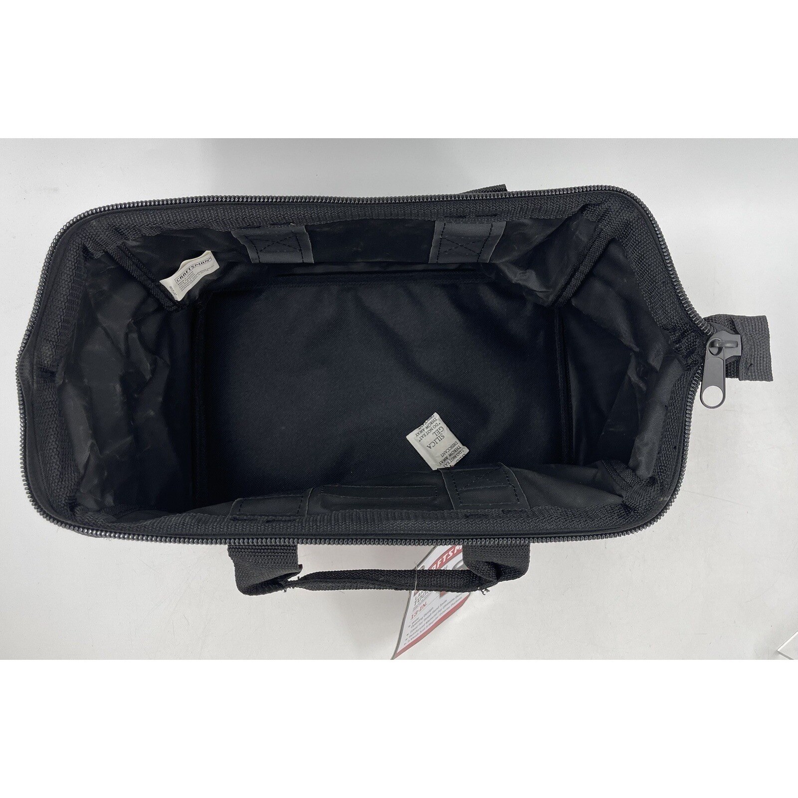 Craftsman 13″ X 8″ Wide Mouth Tool Bag 6 pocket Black/Red PN 37535 New NWT