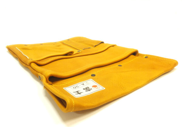 Japanese Carpenter’s Tool Leather Pouch 腰袋 Koshibukuro 2 Set Tool Storage Bag