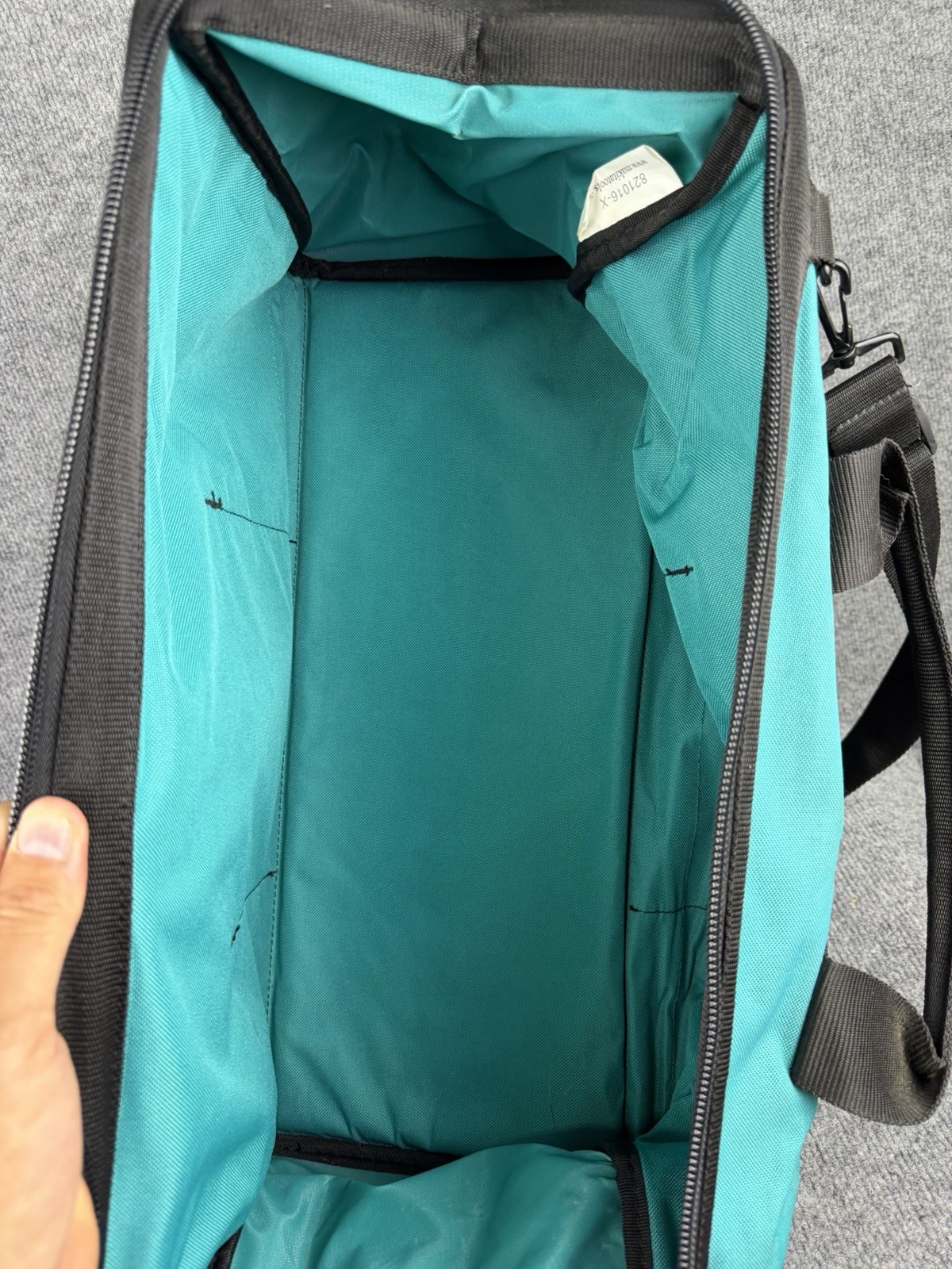 Mikita 20” Heavy Duty Contractor Tool Bag Shoulder Strap 8 Pocket Large Teal