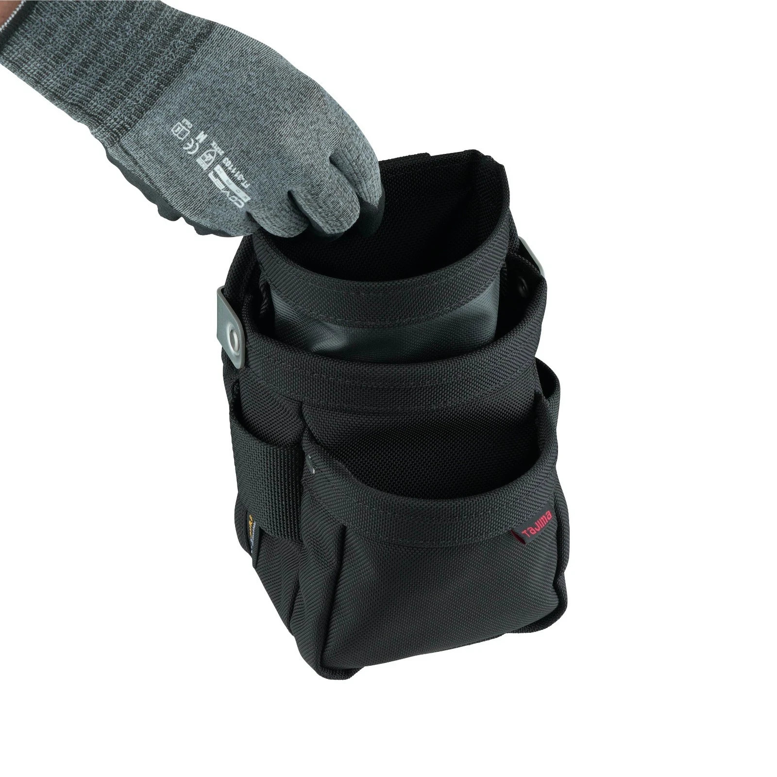 Tajima SFKBNC-2SS Cordura Nylon Tool Pouch 2-Tier Extra Small Detachable Holder
