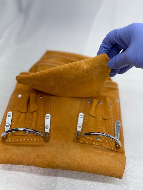 10 Pocket Real Suede Leather Prince Carpenter Nail Tool Pouch with Leather Belt