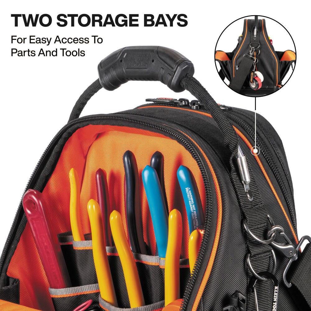 Klein Tools Tool Runner Bag With 39 Pockets