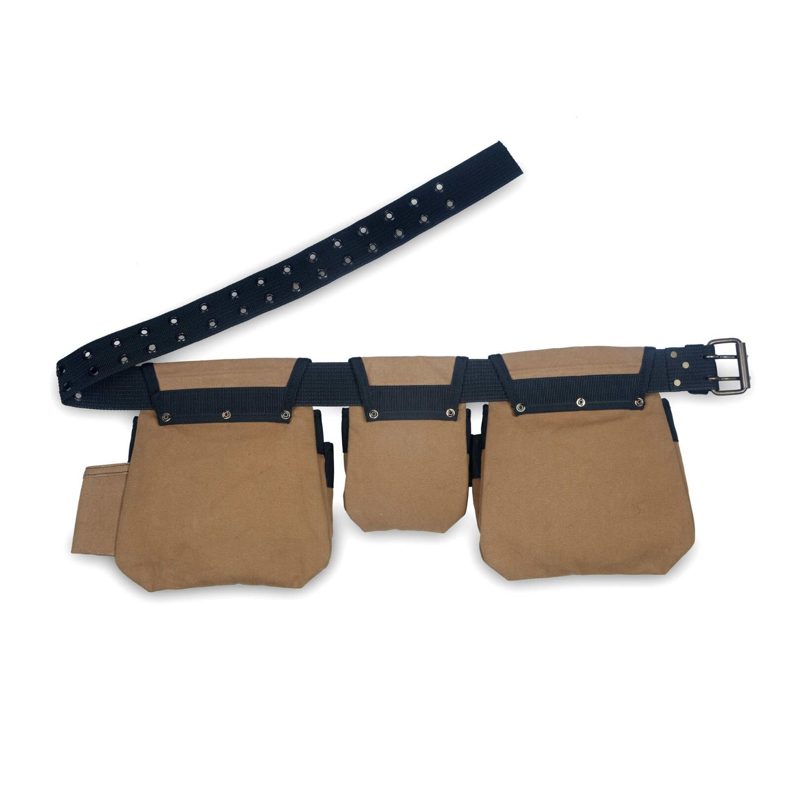 Style n Craft 97425 – 4 Pc 12 Pkt Carpenter’s Tool Belt Combo -Waterproof Canvas