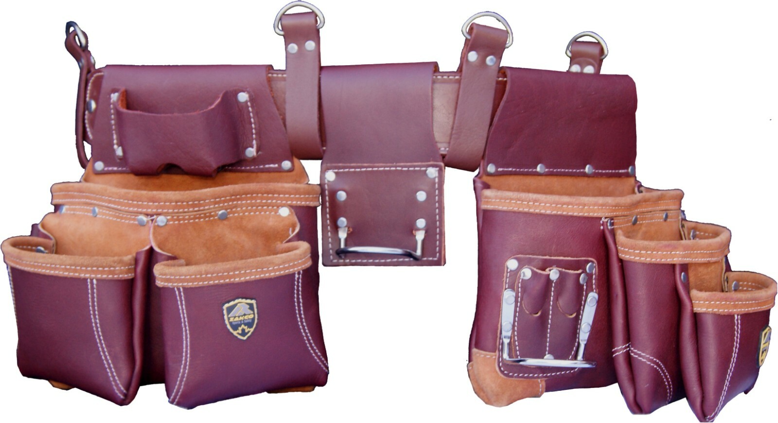 PRO-21 100% GRAIN LEATHER TOOL BELT, TOOL POUCHES, TOOL RIG FOR CONSTRUCTIONS