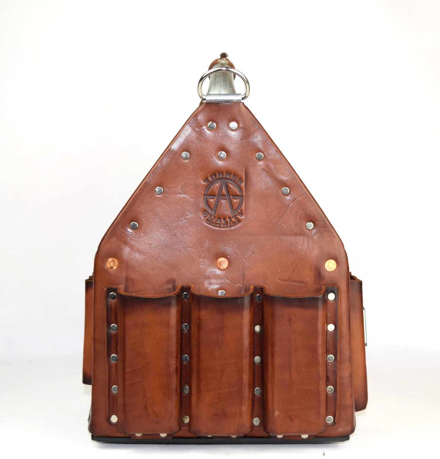 Electrician Leather Tool Bag Tuff-Tote Journeyman’s Stronghold tote 10X10 3P-1S