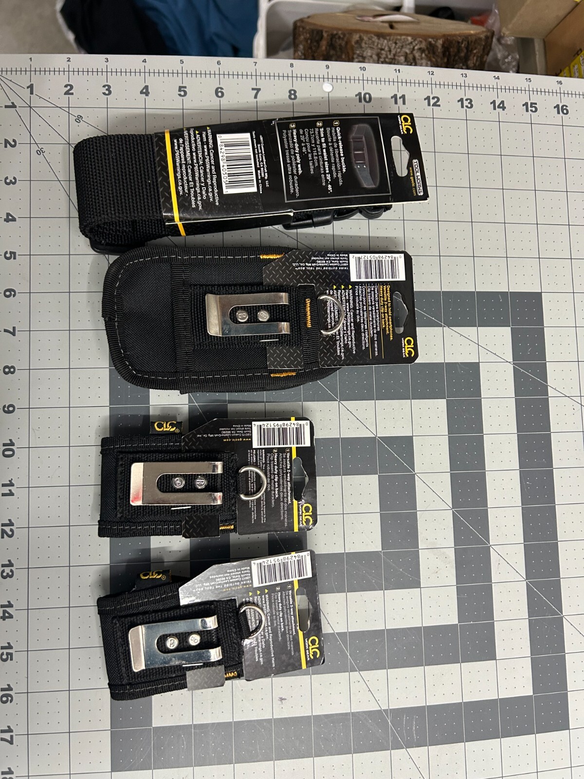 NOS 4-pack lot CLC 1 pocket Cell Phone Holder Work Construction Belt 3505 5127
