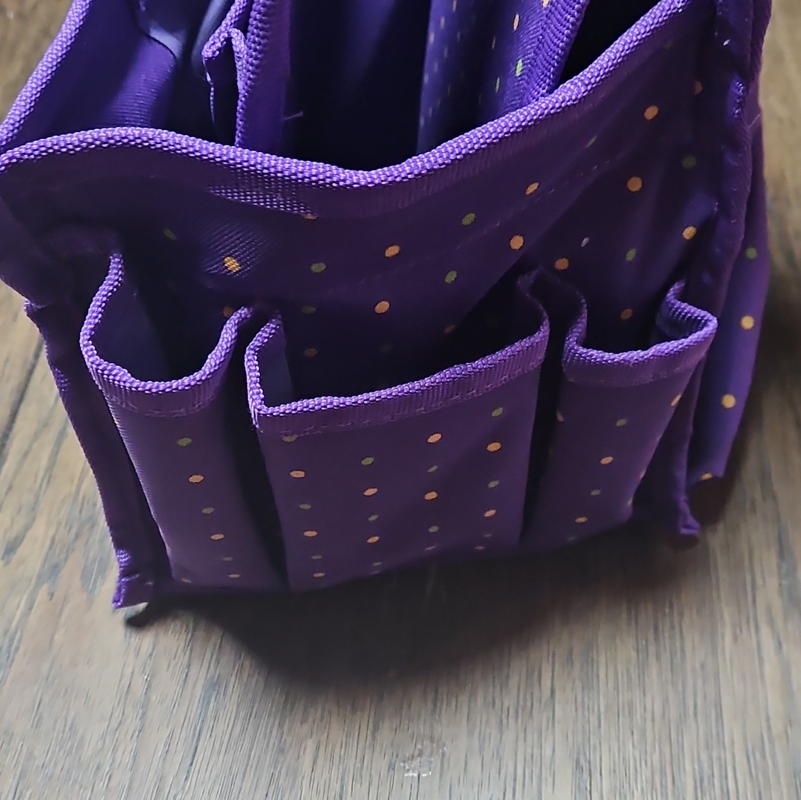 iOptions Purple Fabric Tool Pouch Organizer Caddy w/ Multiple Pockets