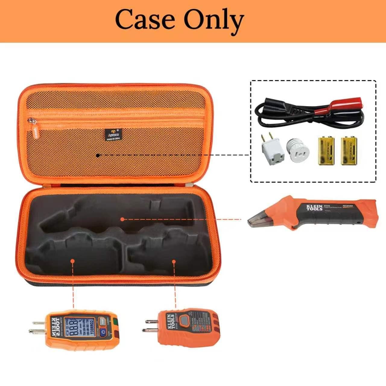 Aproca Case for Klein Tools ET310 Circuit Breaker Finder Storage Bag Black