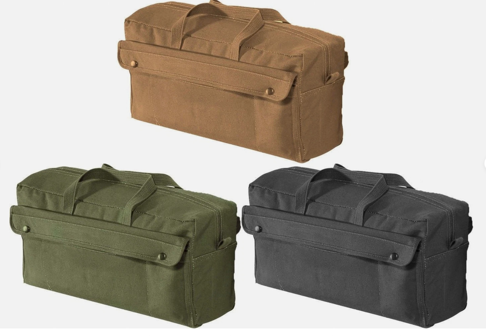 Black Heavyweight Cotton Canvas Standard Mechanics Tool Bag 11″ x 7″ x 6″ 8146