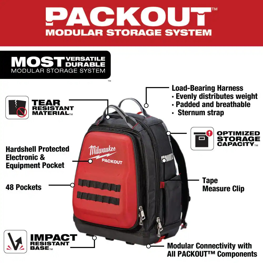 15 In. PACKOUT Backpack with 15 In. Tool Bag