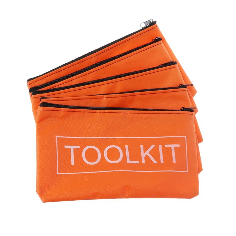 7.7×3.9in Storage Organizer Oxford Cloth Tool Bag Waterproof Zipper Storage Bags