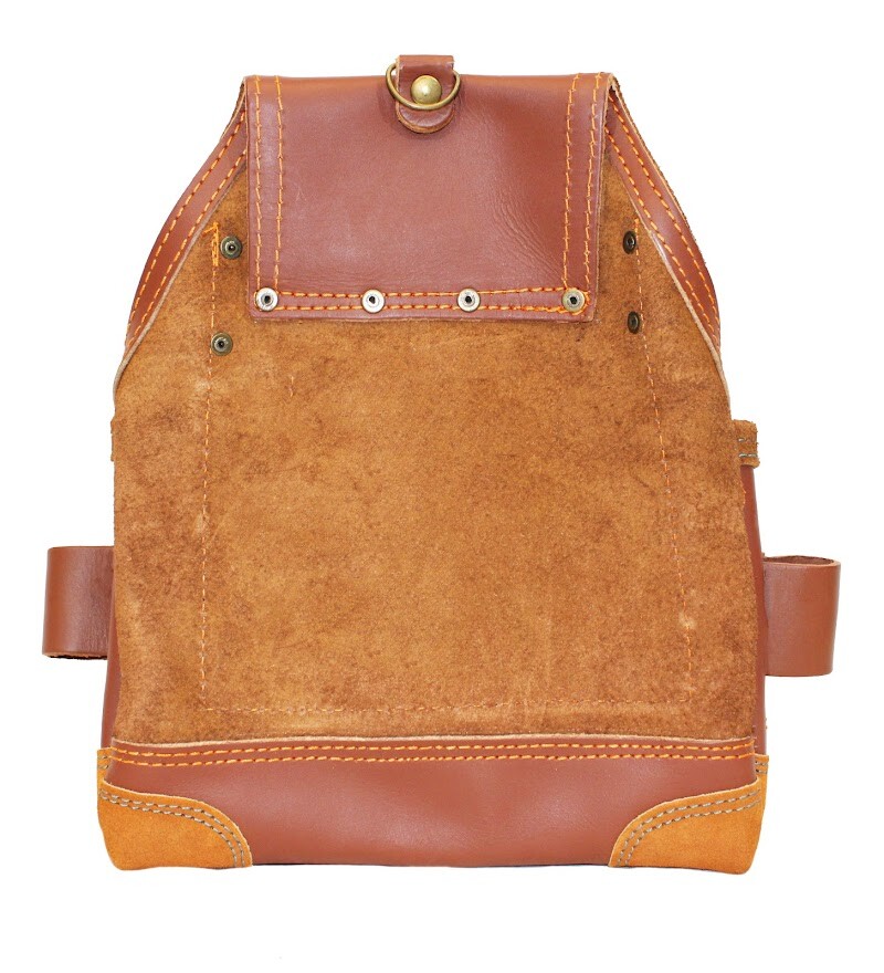 Leather Tool Pouch Extra Big Pockets For Carpenters, Electricians, Construction