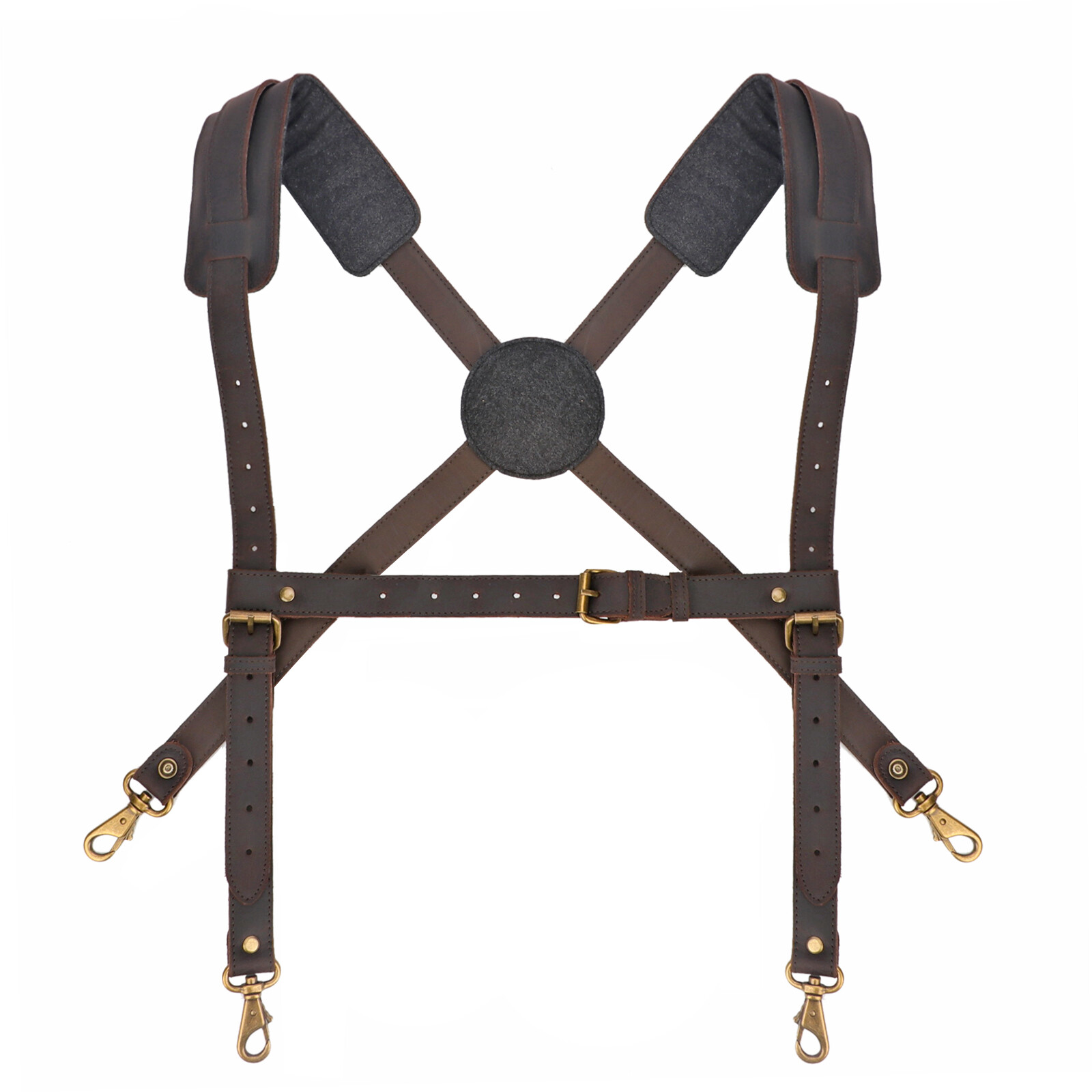 TOURBON Tool Belt Suspenders Carpenter Heavy Duty Chest Strap US-Special offer