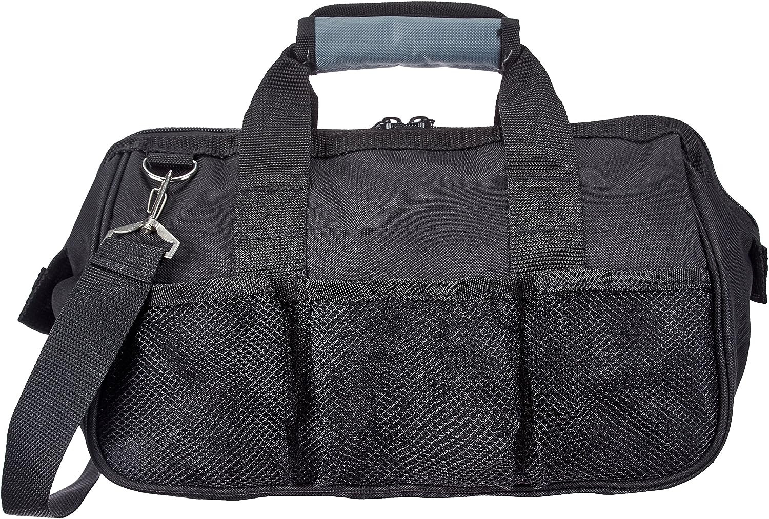 Amazon Basics Durable Wear-Resistant Tool Storage Bag with Adjustable Shoulder S