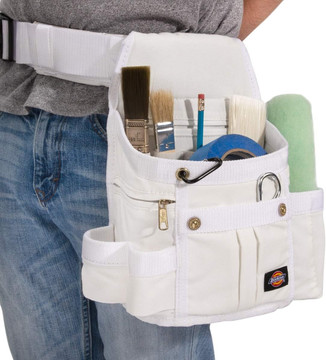 8-Pocket Padded Tool Belt/Utility Pouch for Painters, Carpenters, and Builders,