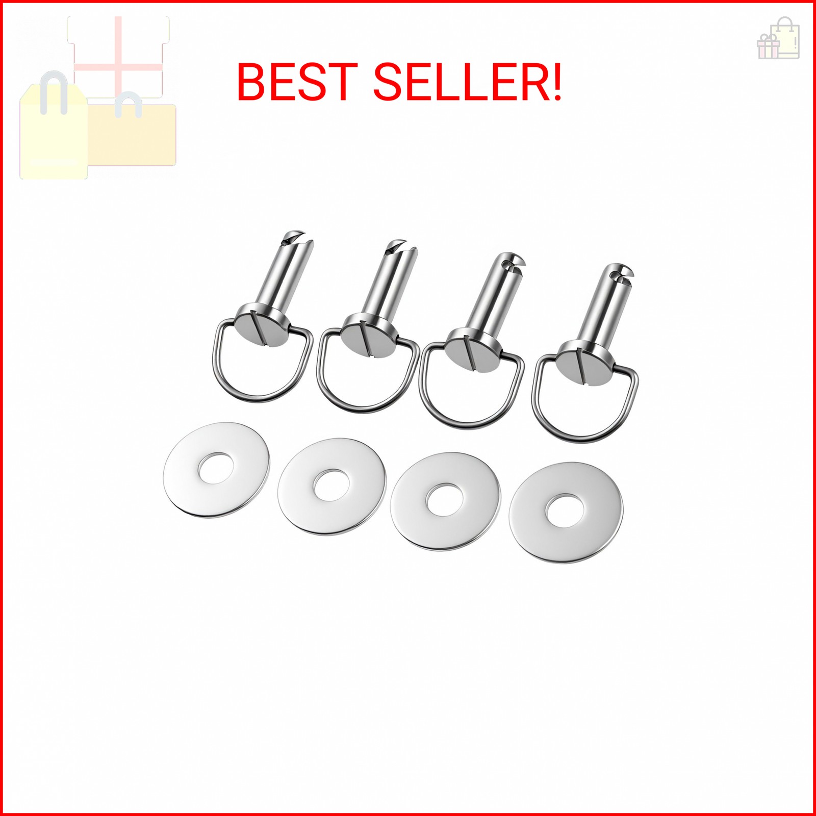 TCMI Harley Saddlebag Mounting Pin Bolts, Motorcycle Saddle Bag Fasteners Pins f