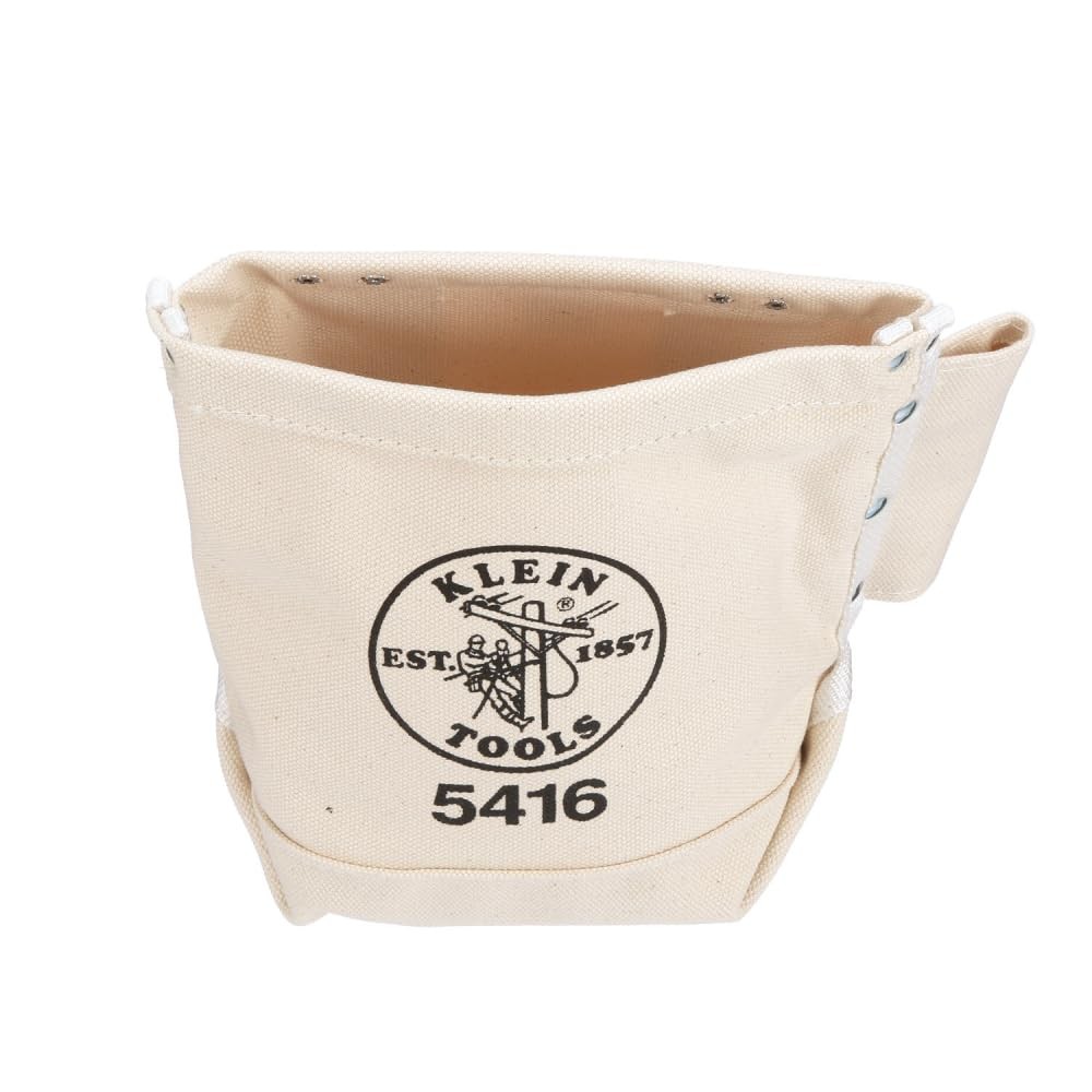 Canvas Bolt Pouch Construction Site Storage Heavy Tools Drawstring Organizer