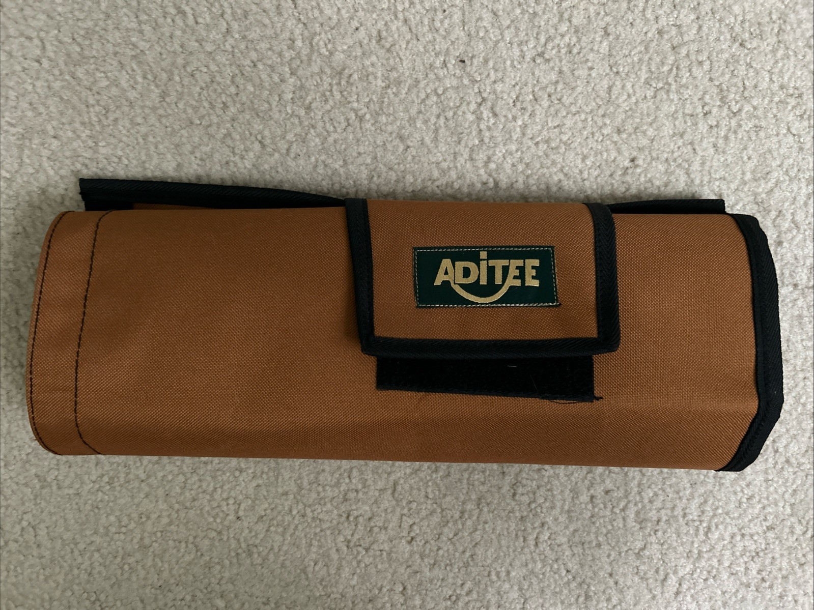 ADITEE 12 Piece Wrench Tool Roll Up Pouch 12 Pockets Hand Case New!