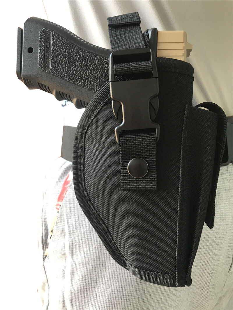 Tactical Belt Gun Holster with Mag Pouch Universal Outside The Waistband Holster