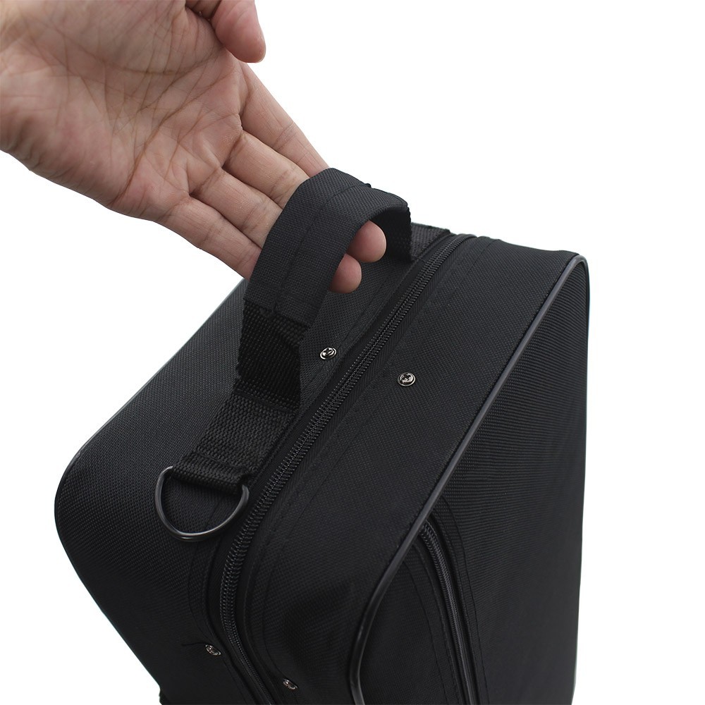 B-size Oxford Cloth Box with Straps for Instruments Black 20.86 x 9.06 x 5.91″