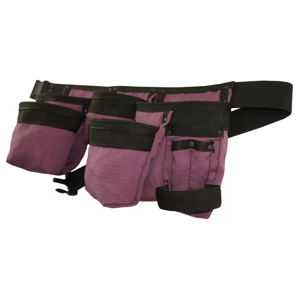 Purple Canvas 11-Pocket Finisher Tool Apron