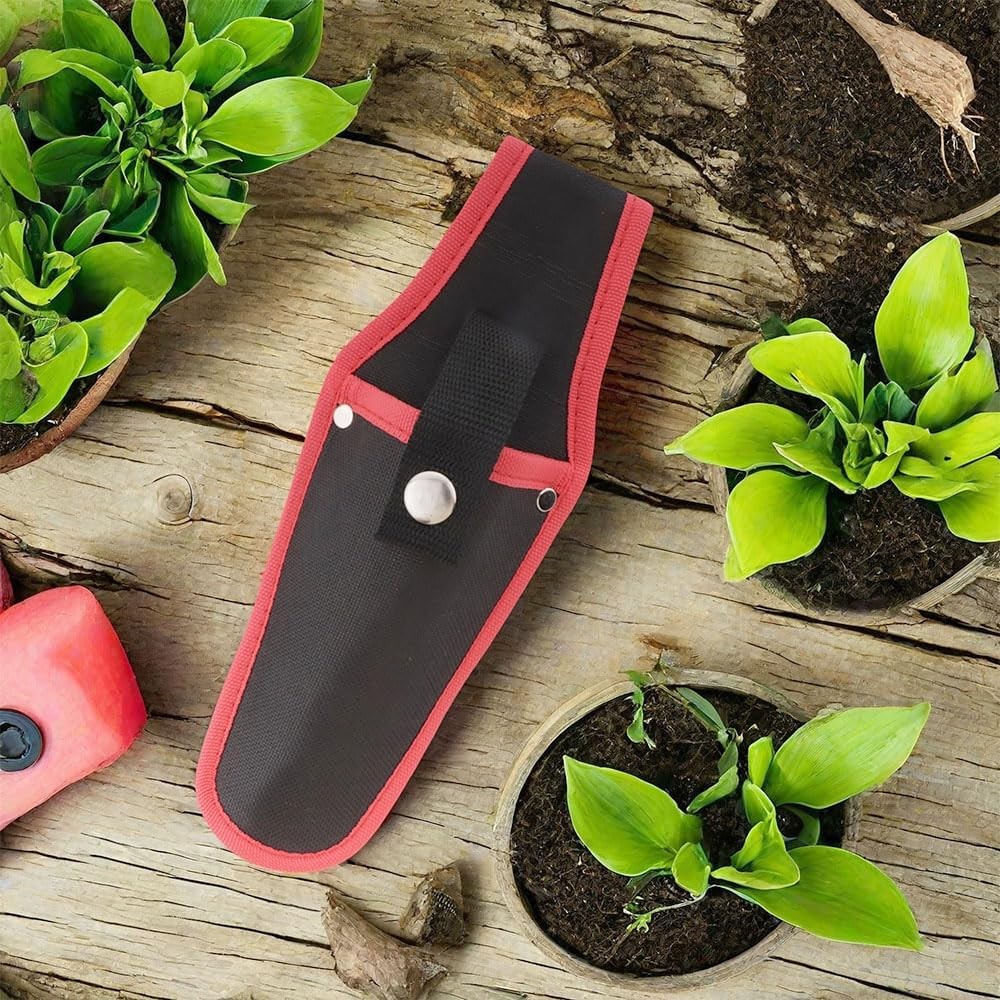 2-Pack Portable Canvas Pruner Holster Garden Shear Tool Sheath with Belt Loop