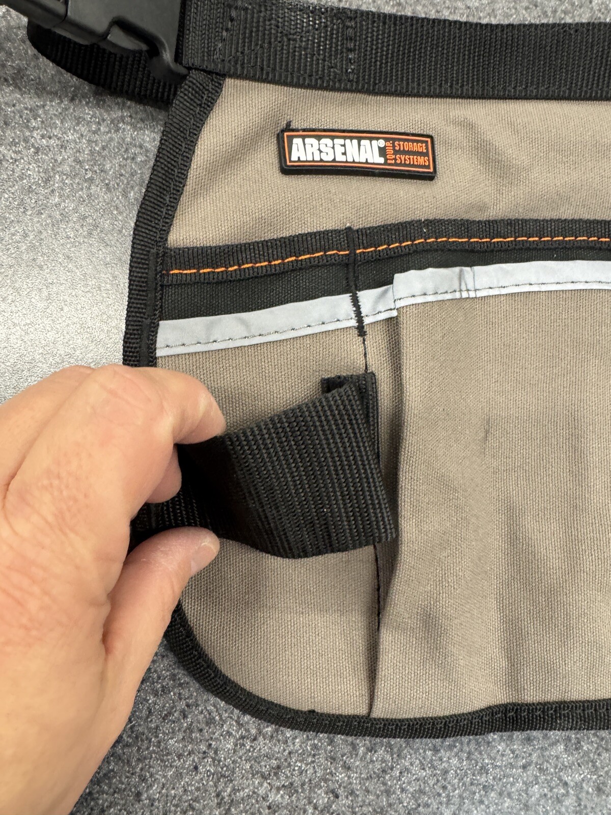 Ergodyne Arsenal 5706 Canvas Waist Tool Apron with 13 Pockets, Gray (d1)