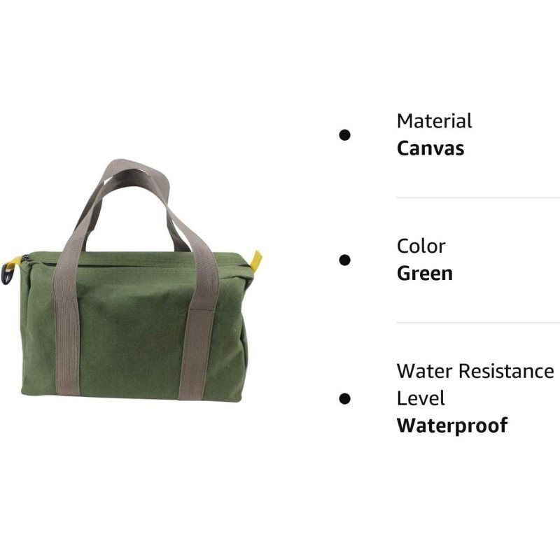 Waterproof Tool Pouch Bag Portable Storage Toolkit Hand Heavy Case Canvas Duty