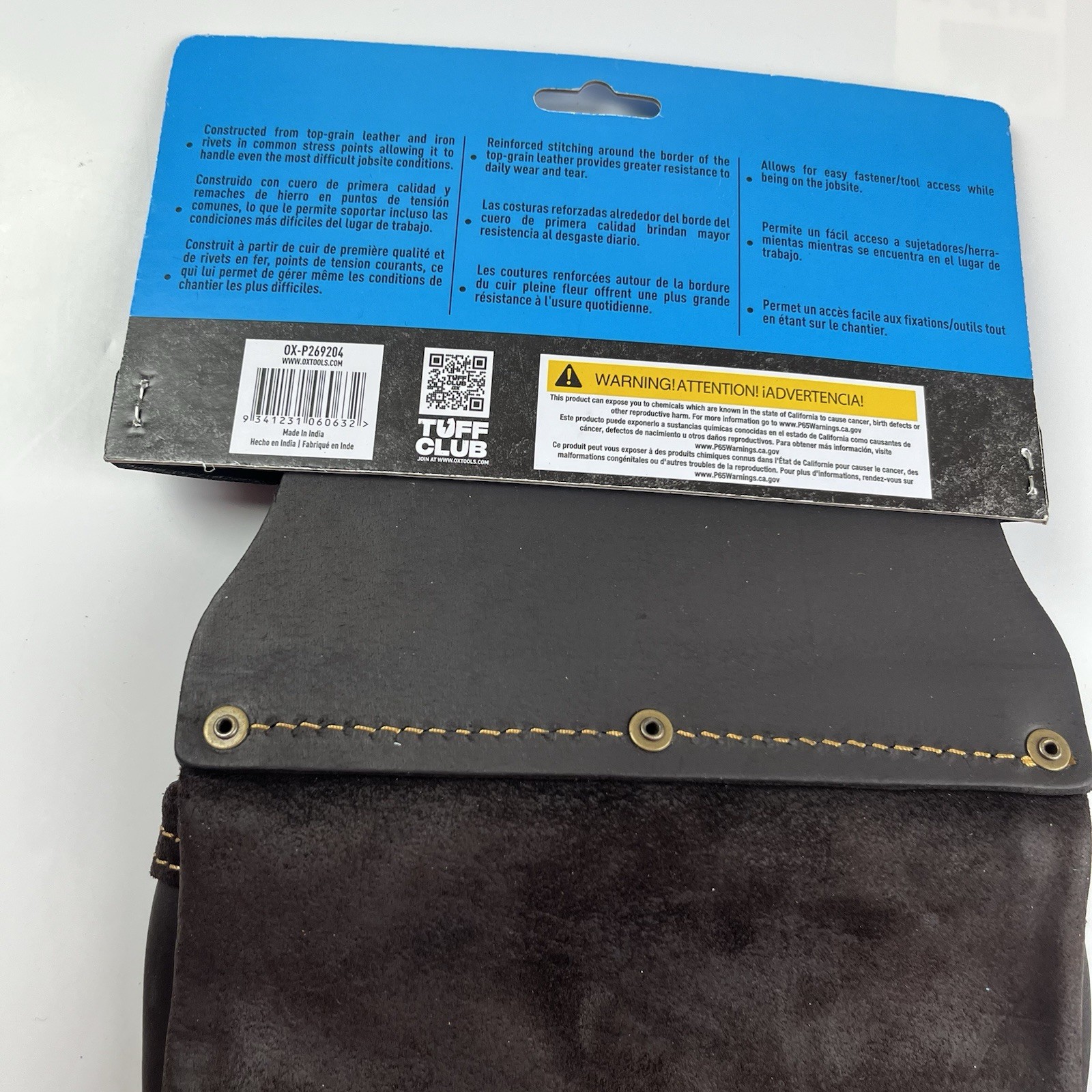 OX PRO LEATHER 1-POCKET UTILITY BAG