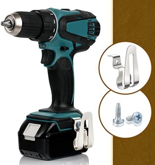 Compact Belt Clip Hooks for Drills: 8 Durable Stainless Steel Clips Included