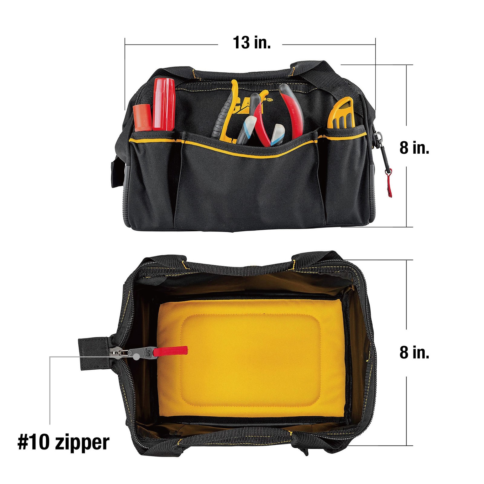 Cat 13 Inch Wide-Mouth Tool Bag – 240042