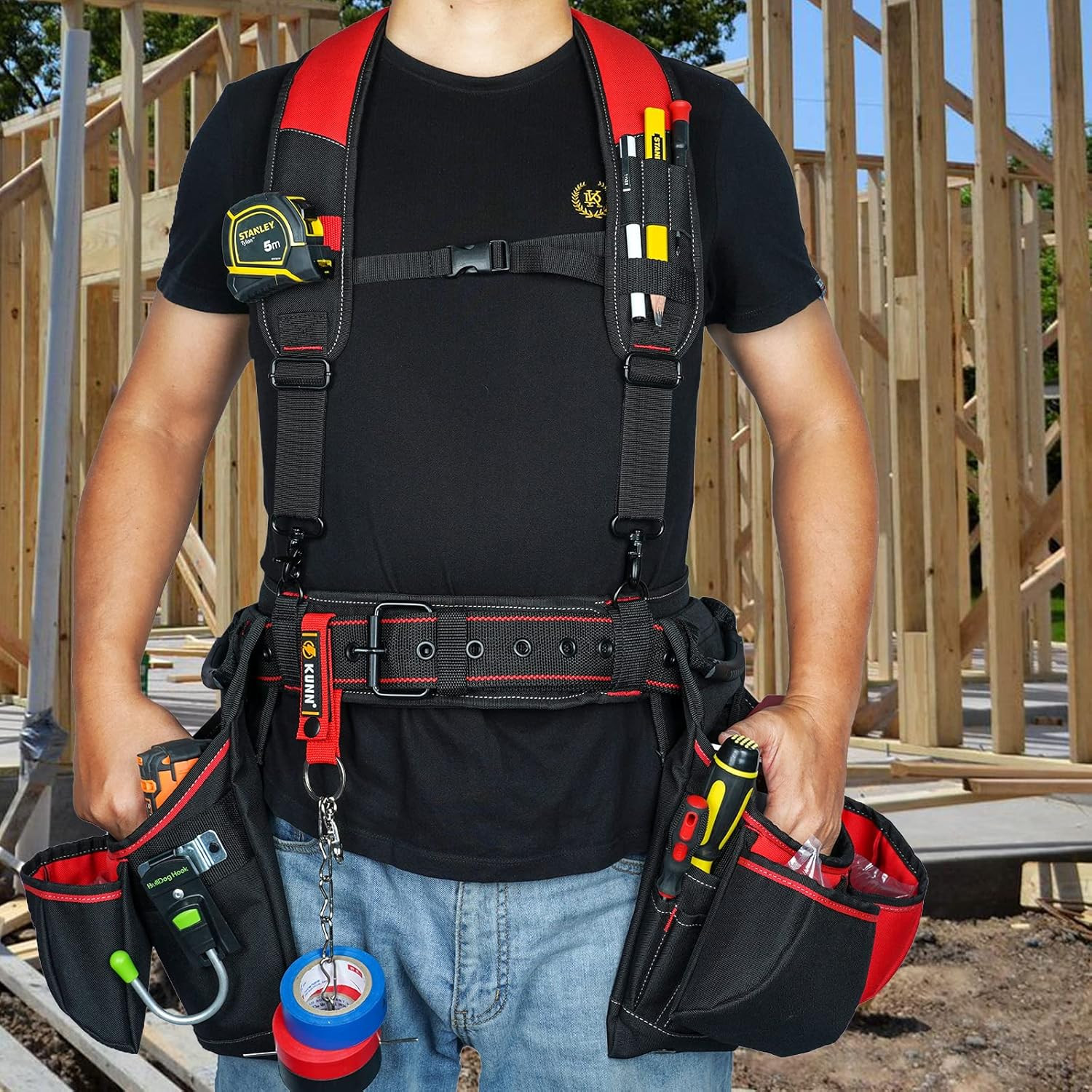 Magnetic Wristband & Tool Belt Combo for Maximum Convenience and Efficiency