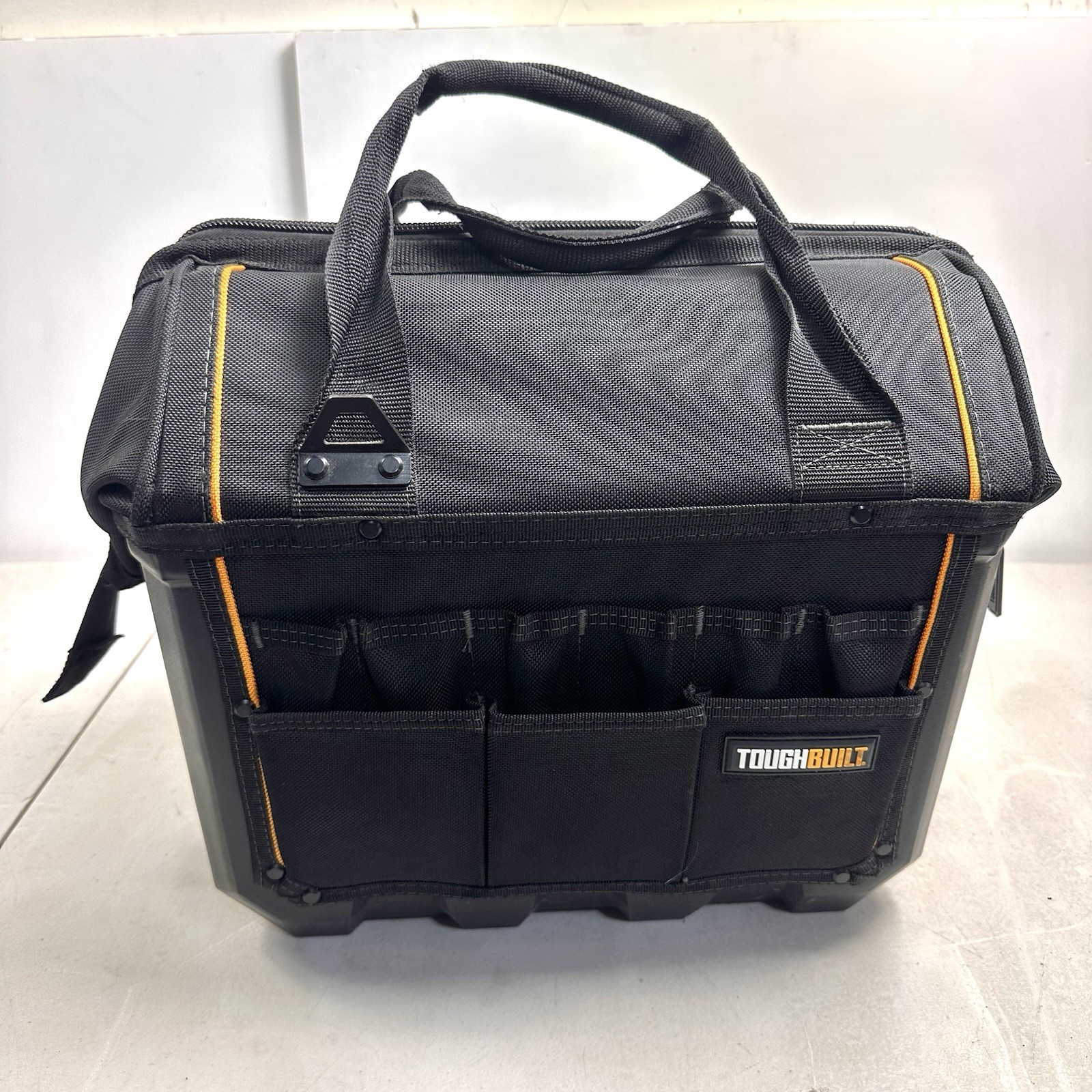 ToughBuilt L Massive Mouth Black Waterproof Storage Clip Pouches Tool Bag 238189